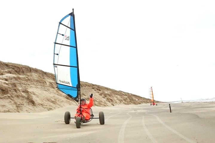 Wild Beach single handed Blokart Safari 2