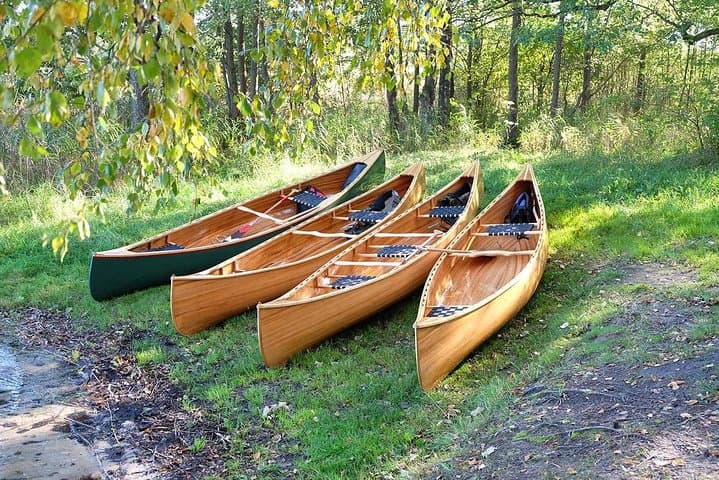 Premium guided Canoe Tour in lake Plateliai Handcrafted inventory and picnic set 4