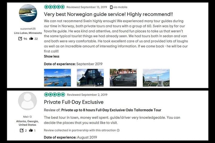 8 hours Full-Day Exclusive Oslo Tailormade Guided Limo Tour 4