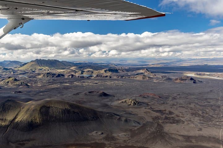 Airplane Sightseeing flight over Laki craters and highland 4