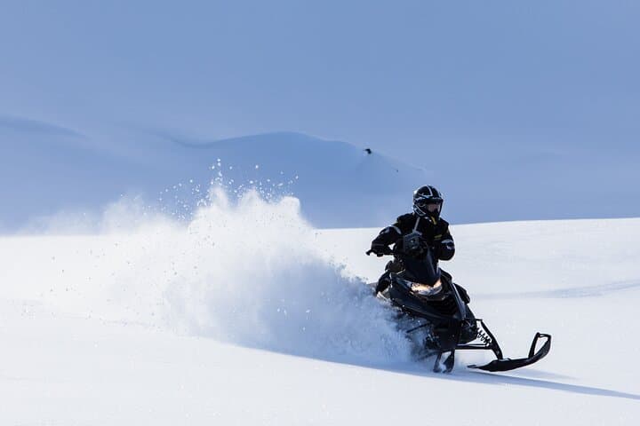 Fast-Paced Glacier Snowmobile Adventure from Gullfoss 2
