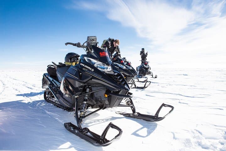 Fast-Paced Glacier Snowmobile Adventure from Gullfoss 3