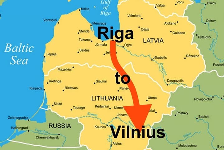 Riga to Vilnius - Sightseeing transfer 3