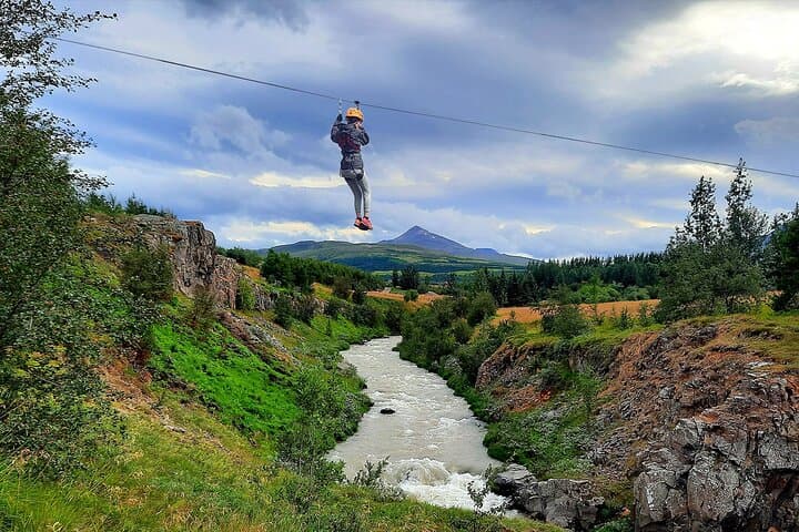 Zipline Adventure Through Glerárgil River Canyon in Akureyri Town 2