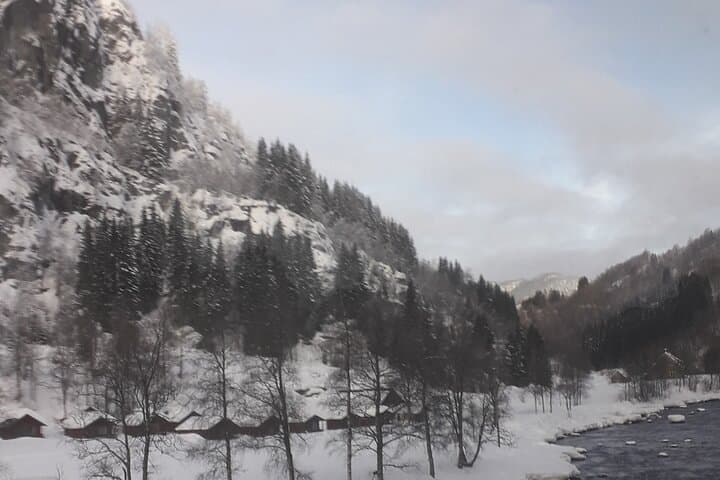 Bride's Veil and Steinsdalsfossen waterfalls with sceneries of Hardanger Fjord 3