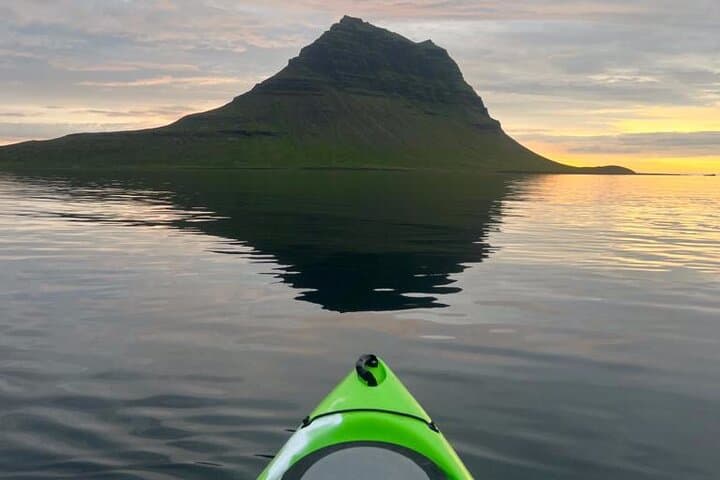 Midnight Sun Kayaking Adventure by Mt. Kirkjufell 5