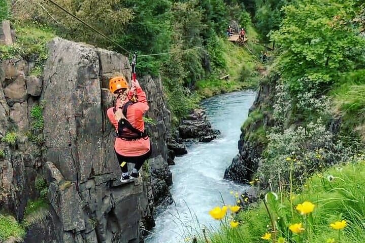 Zipline Adventure Through Glerárgil River Canyon in Akureyri Town 3