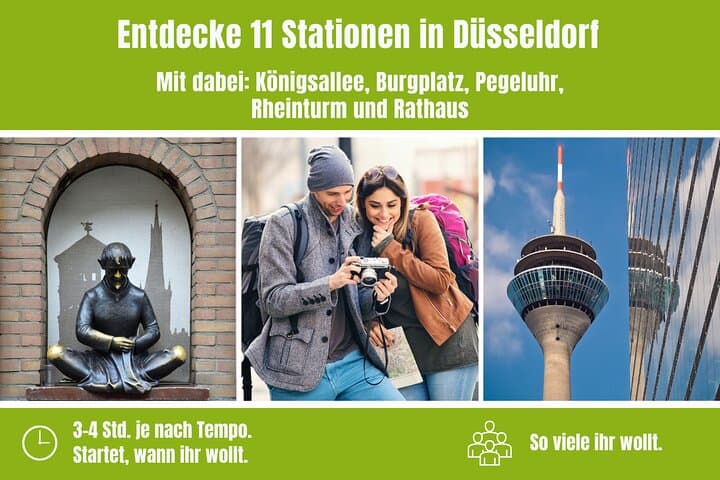 City game scavenger hunt Düsseldorf - independent city tour I discovery tour 3