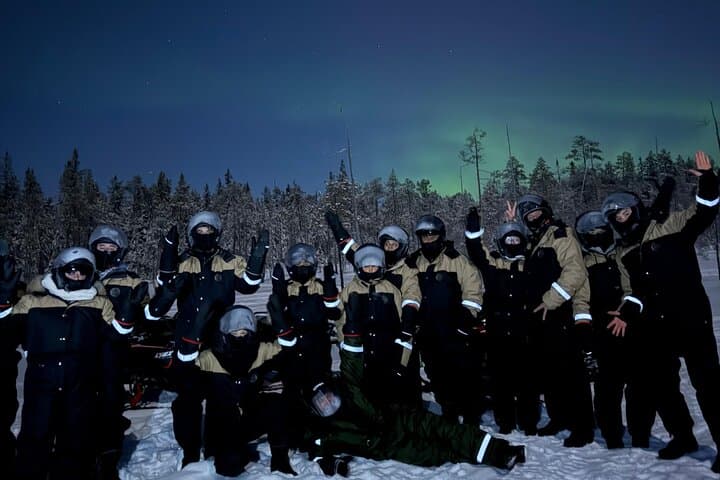 Arctic Aurora Chase by Snowmobile 4