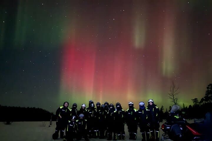 Northern Light Snowmobile Tour in Kiruna 3