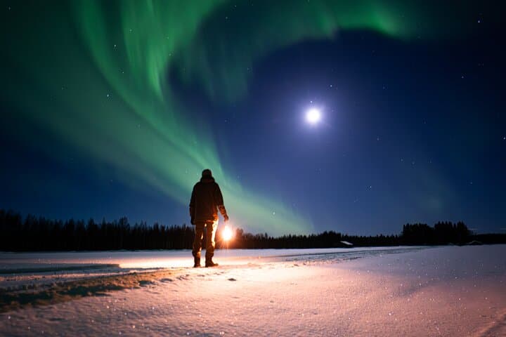 Northern Lights Hunting Expedition in Ranua, Lapland 5