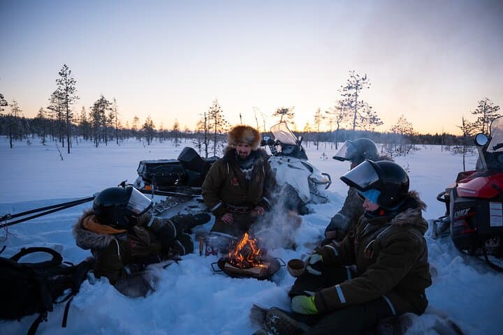Ranua Snowmobile Safari Adventure on Winter Lake 1 hour 4