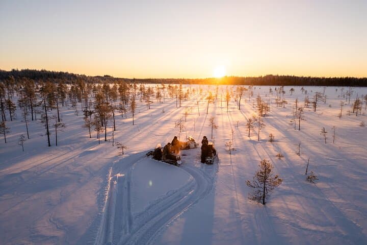 Ranua Snowmobile Safari Adventure on a Winter Lake 2 Hours