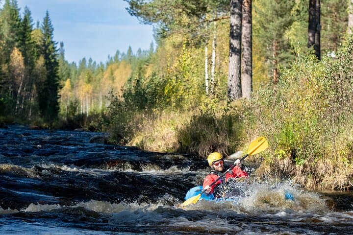 Family Packraft tour in Sälen 2