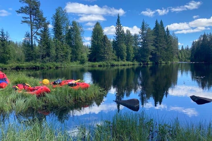 Family Packraft tour in Sälen 4