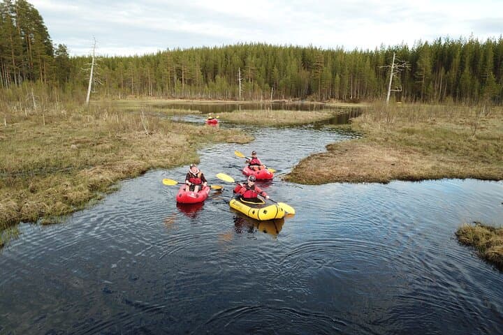 Family Packraft tour in Sälen 5