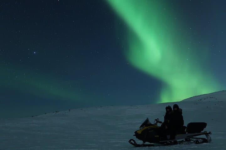 From Kiruna: Aurora Snowmobile Adventure