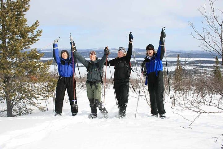 Snowshoe Trek in Kiruna's snowy forest 3