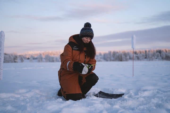 Ice Fishing on Lake Kuoksa
